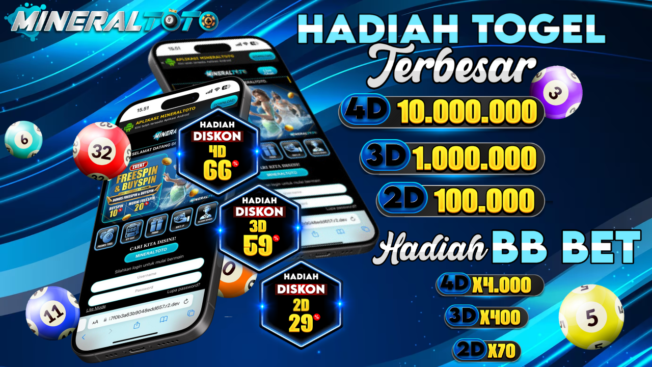 MINERALTOTO | Daftar Situs Toto Togel Online & Situs Togel 4D #1 Hits Indonesia